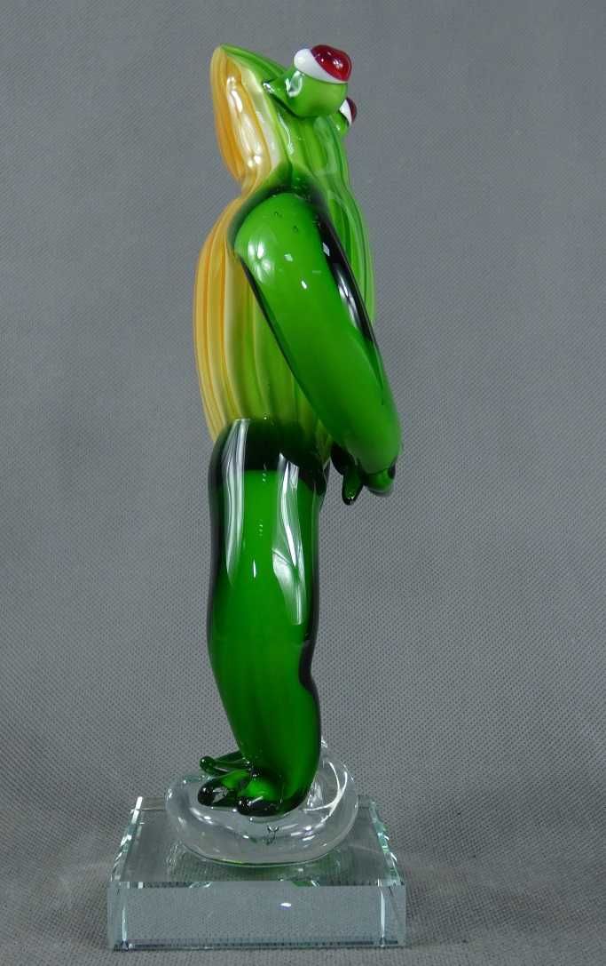 Figura ŻABA modelka szkło MURANO figurka żabka FROG