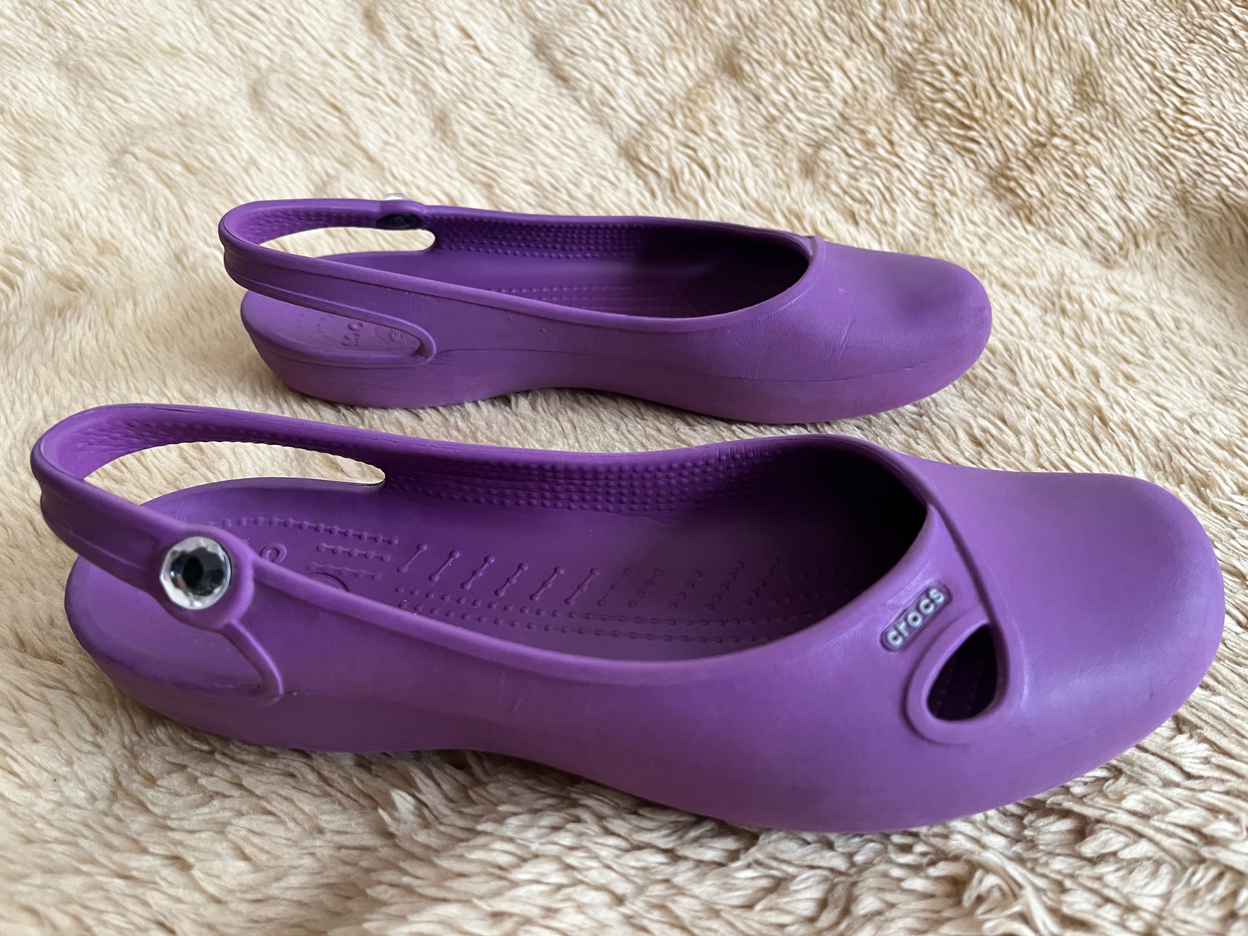 Baleriny Crocs W 9 wkładka ok.26 cm.