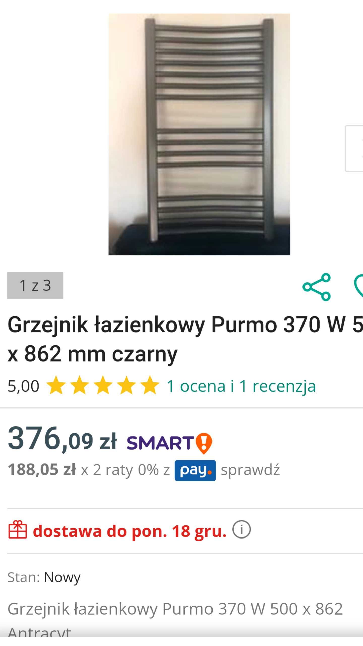 Grzejnik łazienkowy