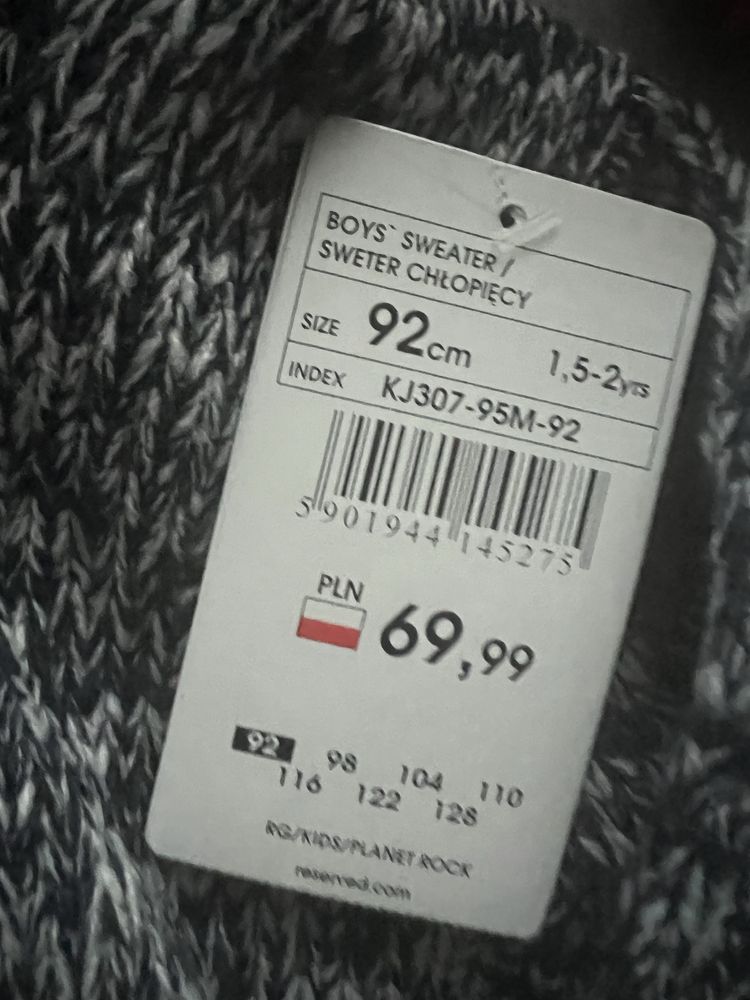 Sweterek chlopiecy Reserved 92