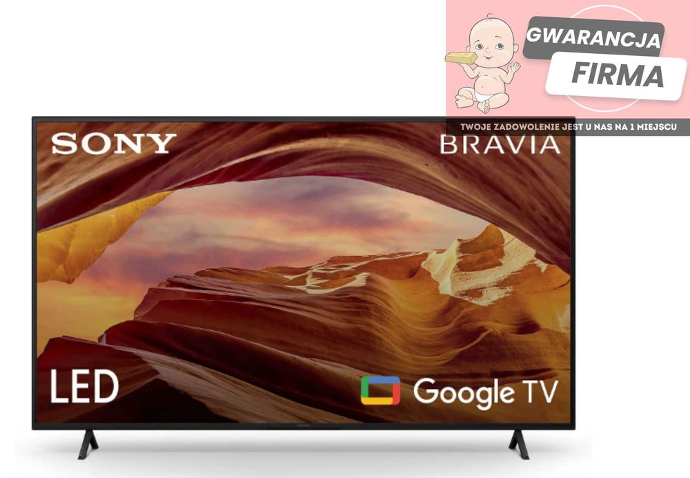 Telewizor LED SONY KD75X75WLAEP | Posiada Rysy Z Tyłu |Gwarancja 24msc