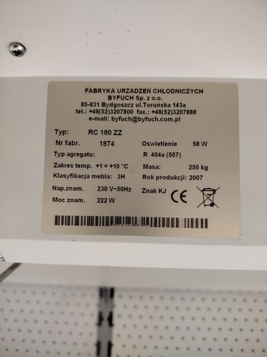 Regał chłodniczy,lada chłodnicza,do sklepu, regał, lodówka