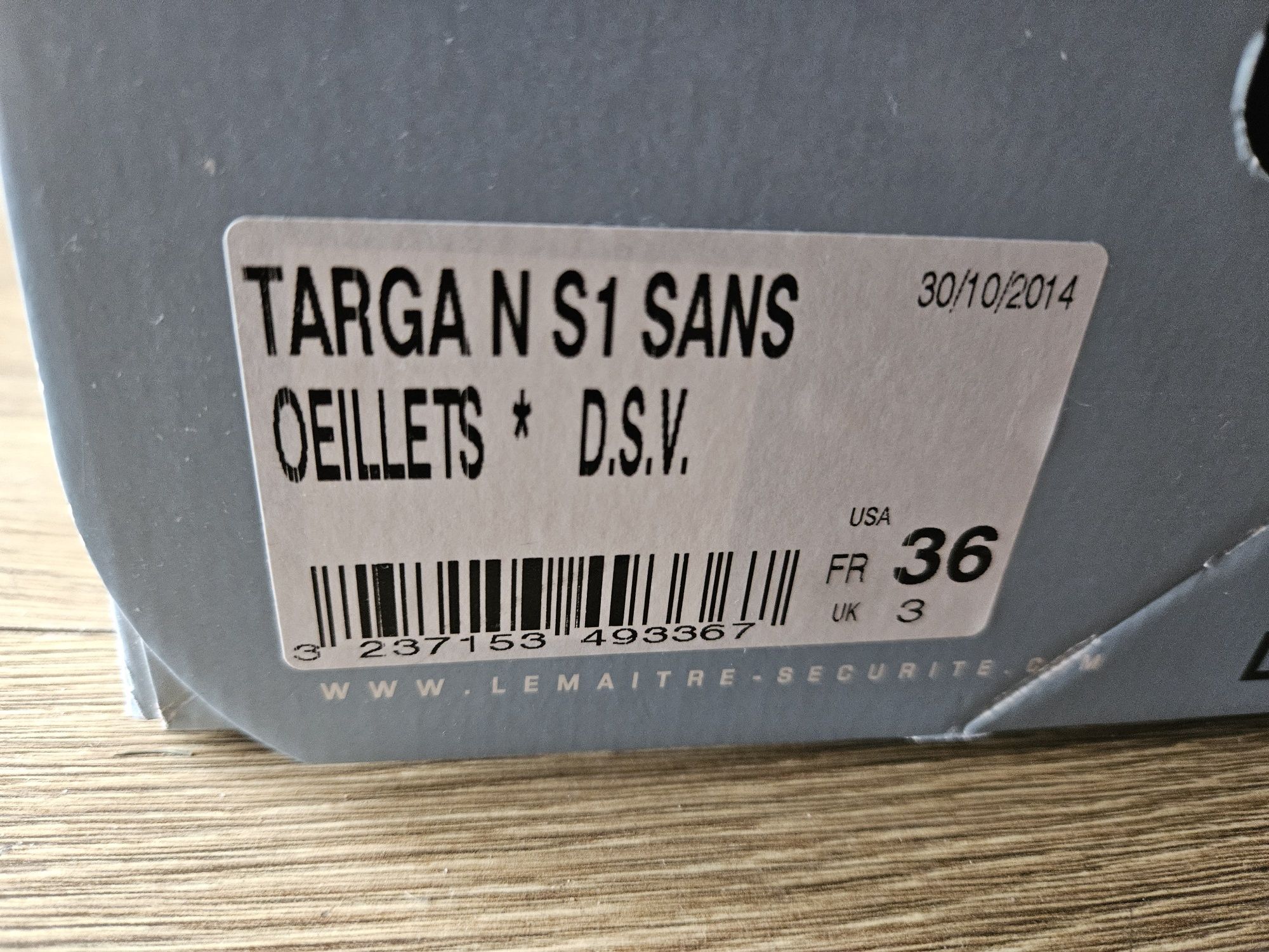 Nowe buty ochronne Lemaitre Targa N S1 Sans r. 36