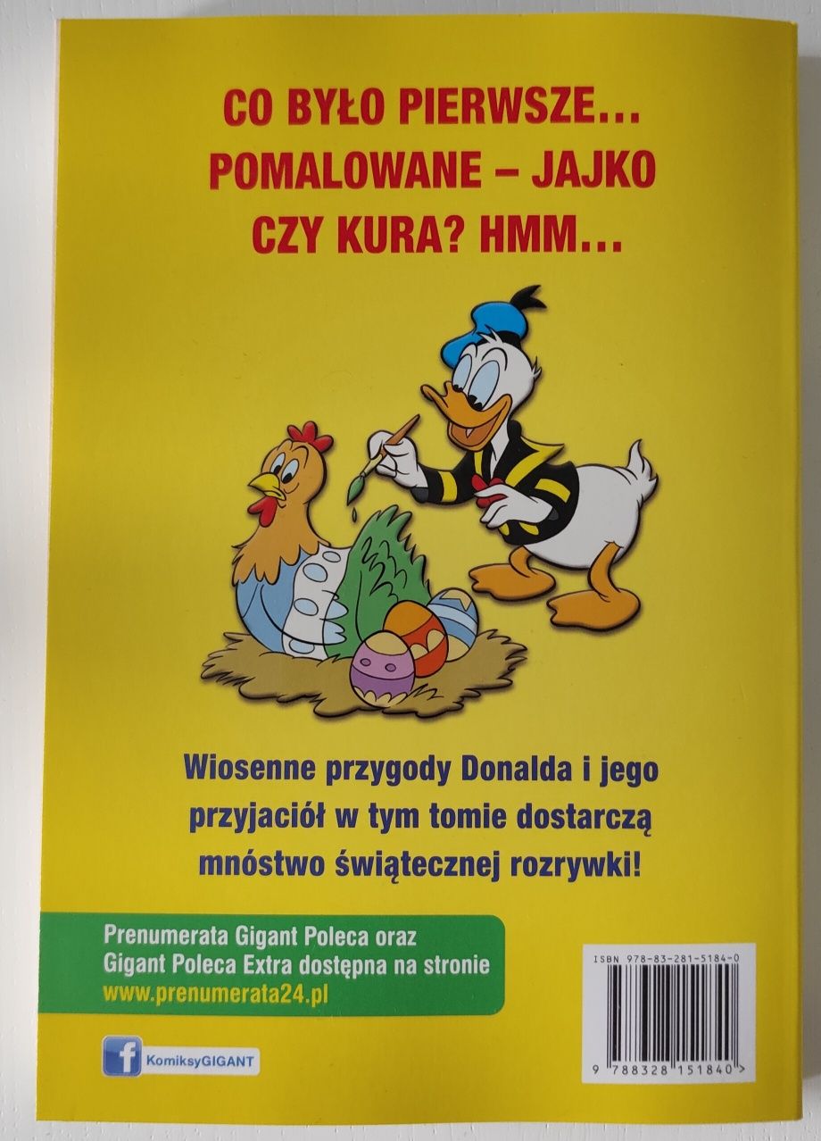 Komiks Gigant Specjal Kaczor Donald Tom1/2024 Jaja jak berety.