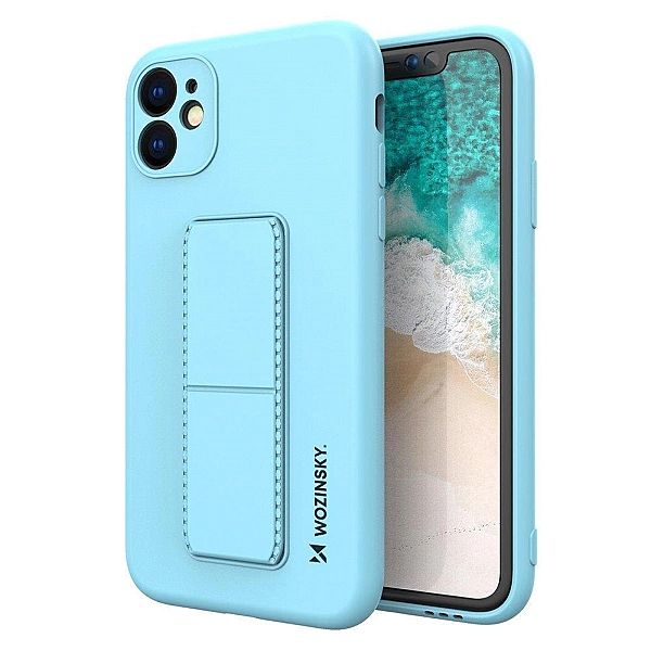Wozinsky Kickstand Case elastyczne silikonowe etui z podstawką Samsung