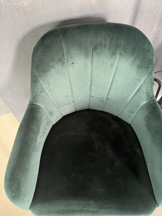 Krzesło kubełkowe zieleń butelkowa 2 sztuki