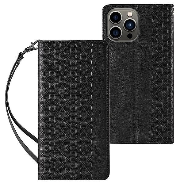 Magnet Strap Case etui iPhone 14 Pro Max pokrowiec z klapką portfel mi