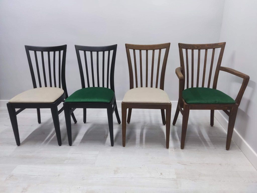 Krzesło Fotel Drewno Fameg z podłokietnikiem