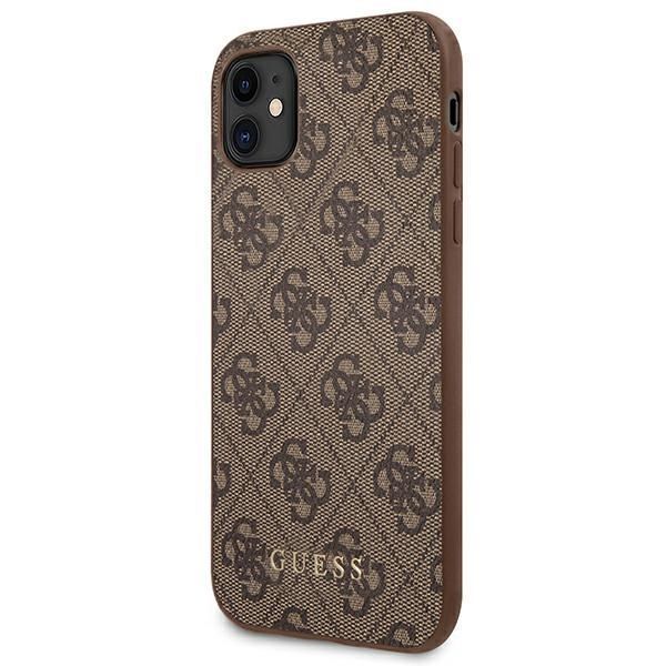 Etui Guess Guhcn61G4Gfbr na iPhone 11/Xr 6,1'' Brązowe/Brown