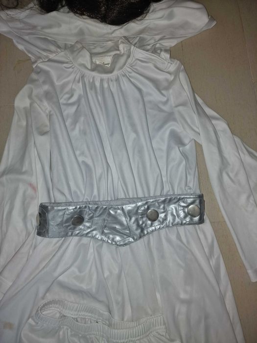 Fato carnaval ou halloween Disney Princesa Leia Starwars + 10 anos