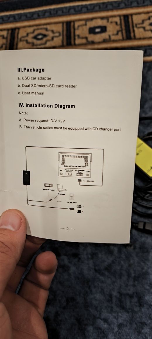 USB MP3 емулятор CD чейнджера для штатної магнітоли