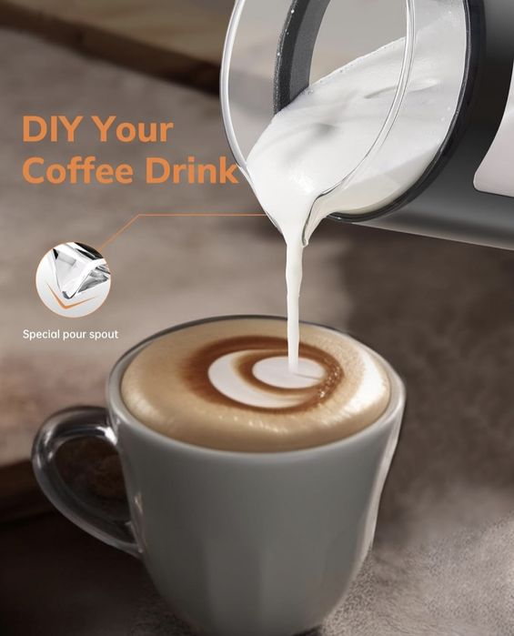 Morpilot Elektryczny spieniacz do mleka, 130-600 ml, 550 W 4 w 1, Nowy