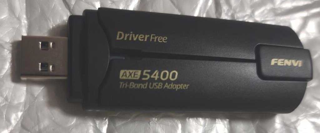 Трёхдиапазонный быстрый  USB WiFi-6 адаптер FENVI AXE5400