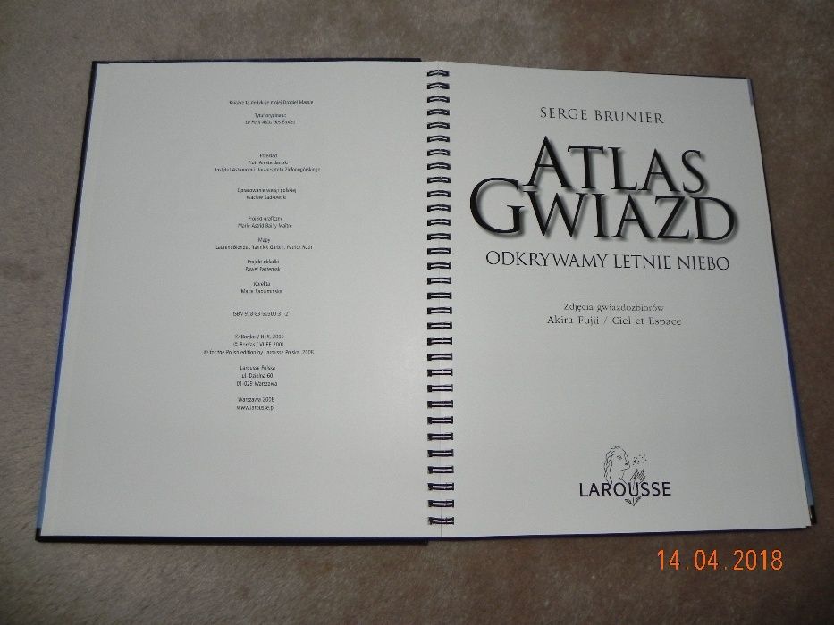 ATLAS GWIAZD Odkrywamy letnie niebo Brunier Serge