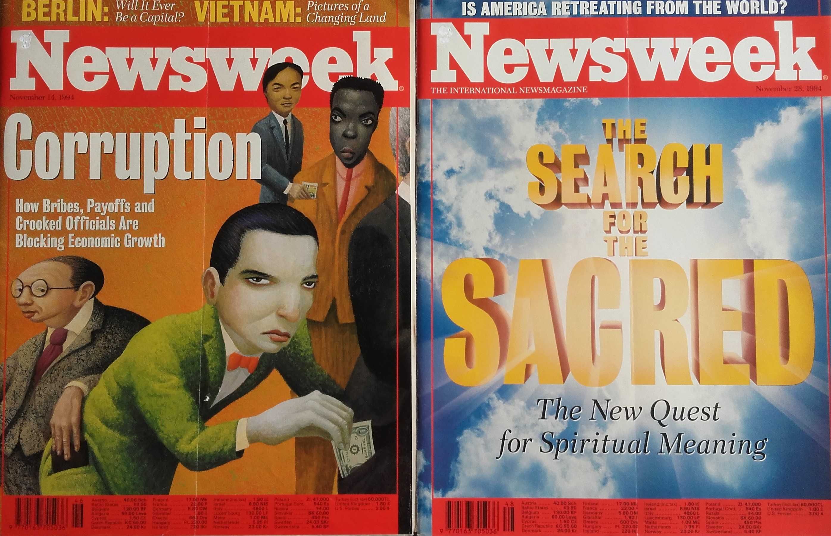 Revistas Newsweek de 1994