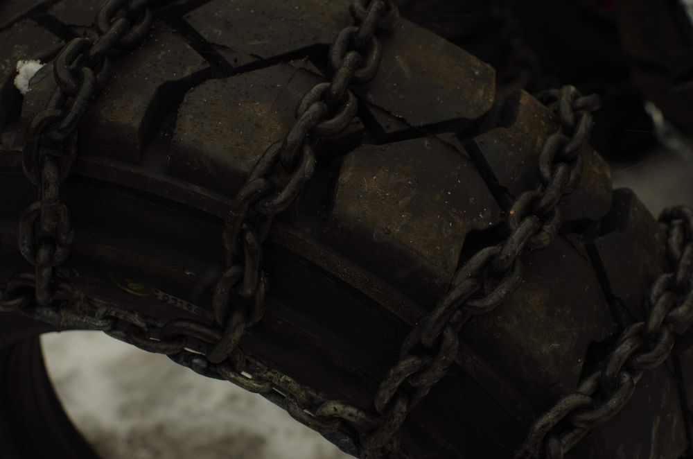 Цепи на погрузчик 7.00-12. Антибукс, антиснег, противоскольжения.