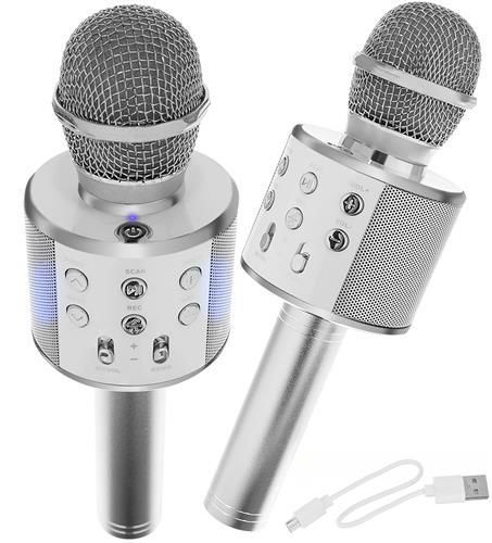 Microfone Para Karaoke Portátil Bluetooth