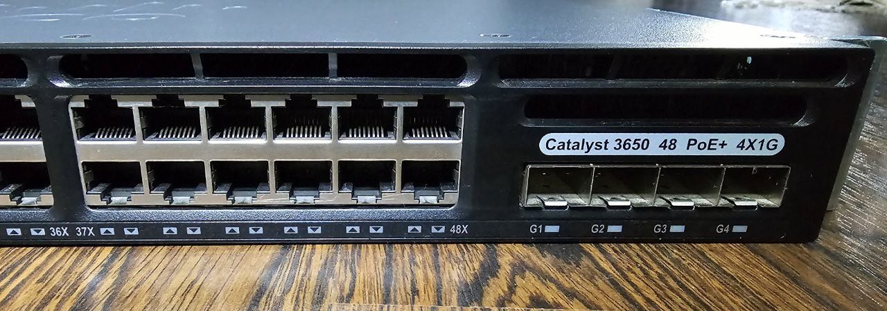 Серверное оборудование свитч комутатор сетевой Cisco Catalyst 3650 48