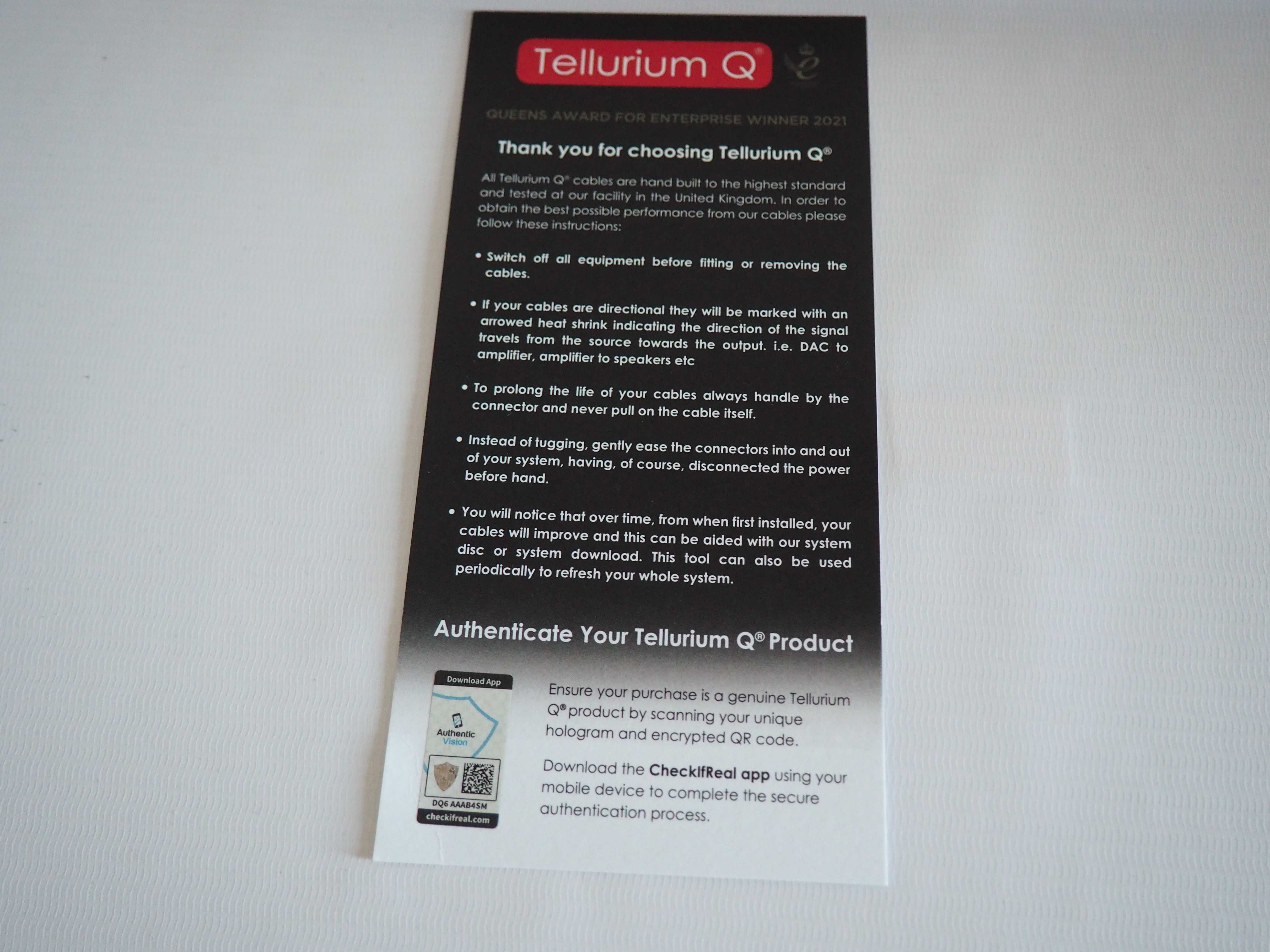 Tellurium Q Black II Power-1,5m/  zapytaj o ofertę !