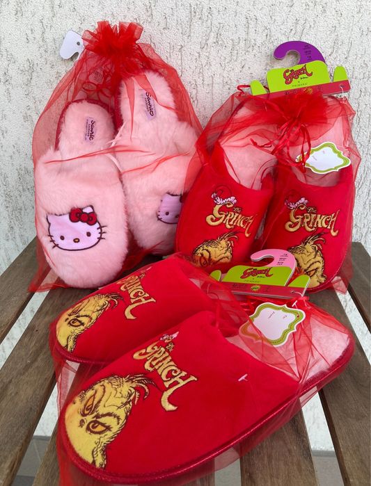 Домашні тапочки Дісней оригінальний мерч Грінч Hello Kitty Міккі Маус