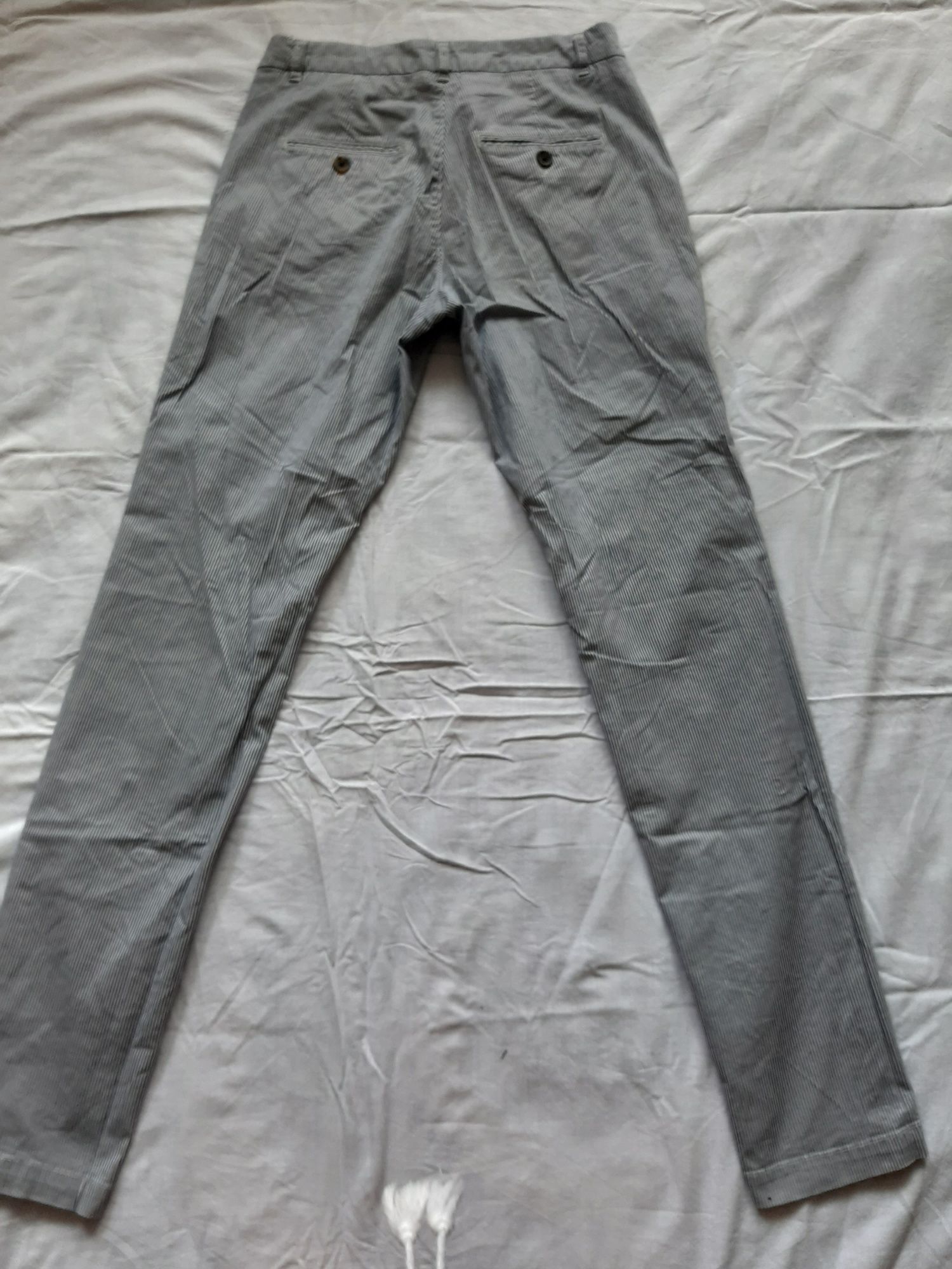 H&M spodnie w paski 164