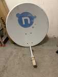 Antena z konwerterem na dwa dekodery.