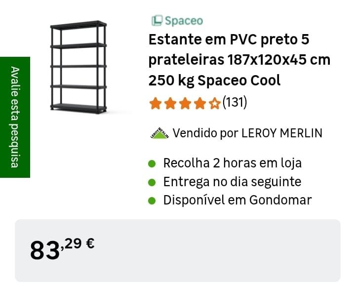Estante em PVC Leroy Merlin