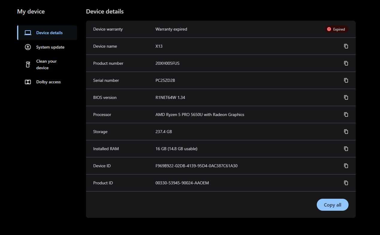 ThinkPad X13 Gen2 AMD Ryzen 5 PRO 5650U 16GB|256GB IR+FP PrivacyGuard