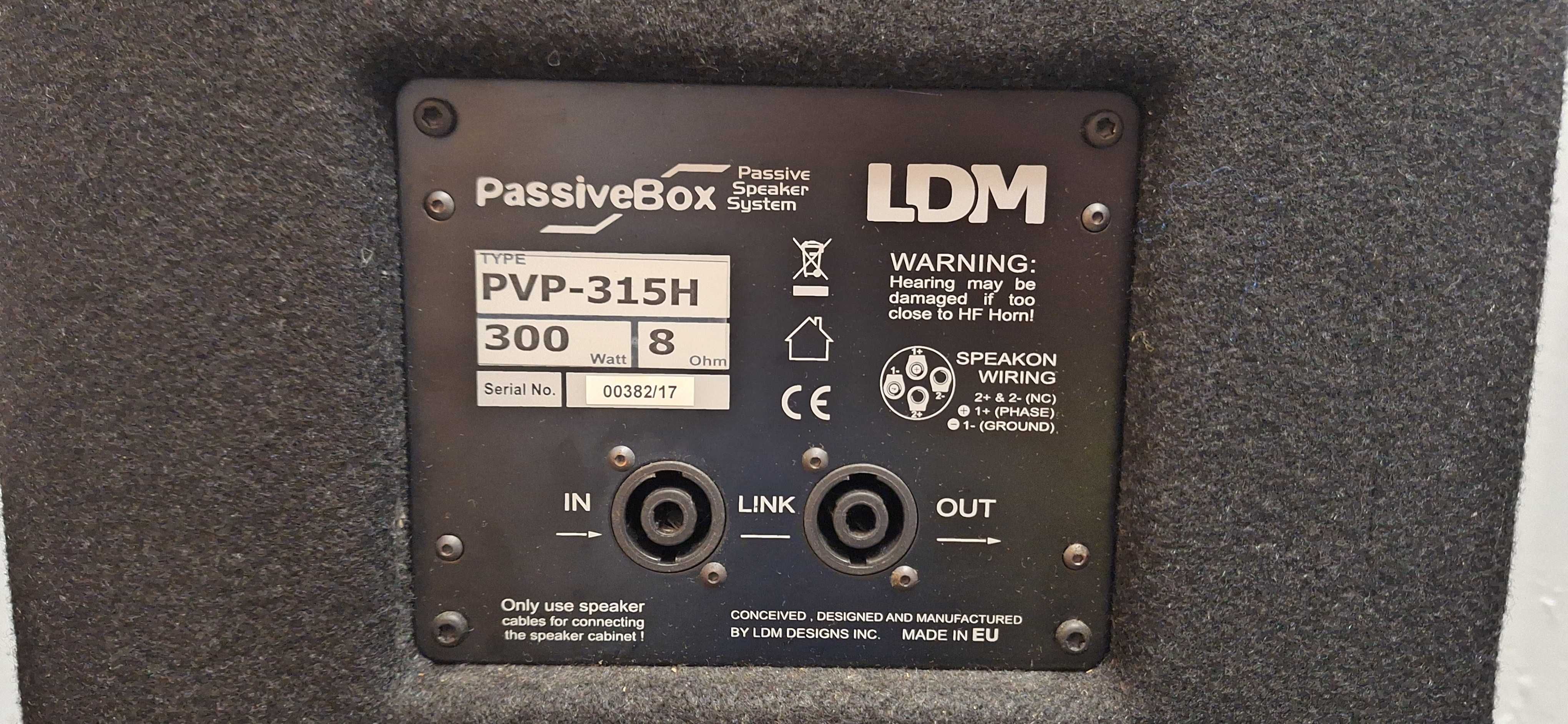 Kolumny LDM dwie sztuki plus wzmacniacz T.amp TA 1050 plus przewody
