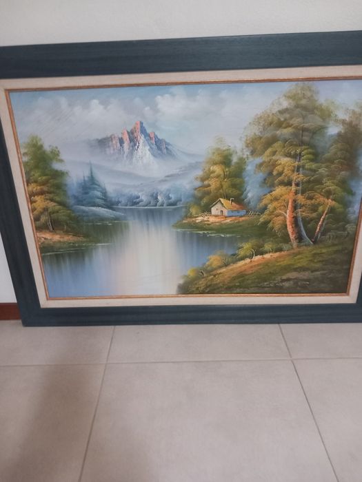 Vendo  tela de paisagem  muito bonita