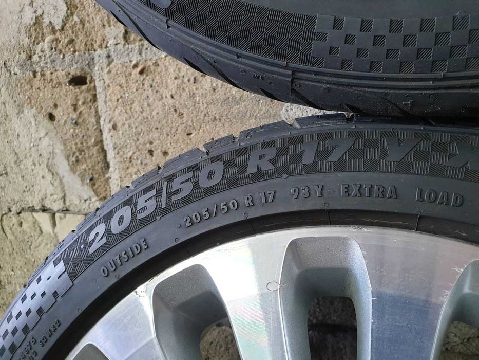 Felgi aluminiowe Ford R17 5x108 opony letnie 205/50R17 6,4mm