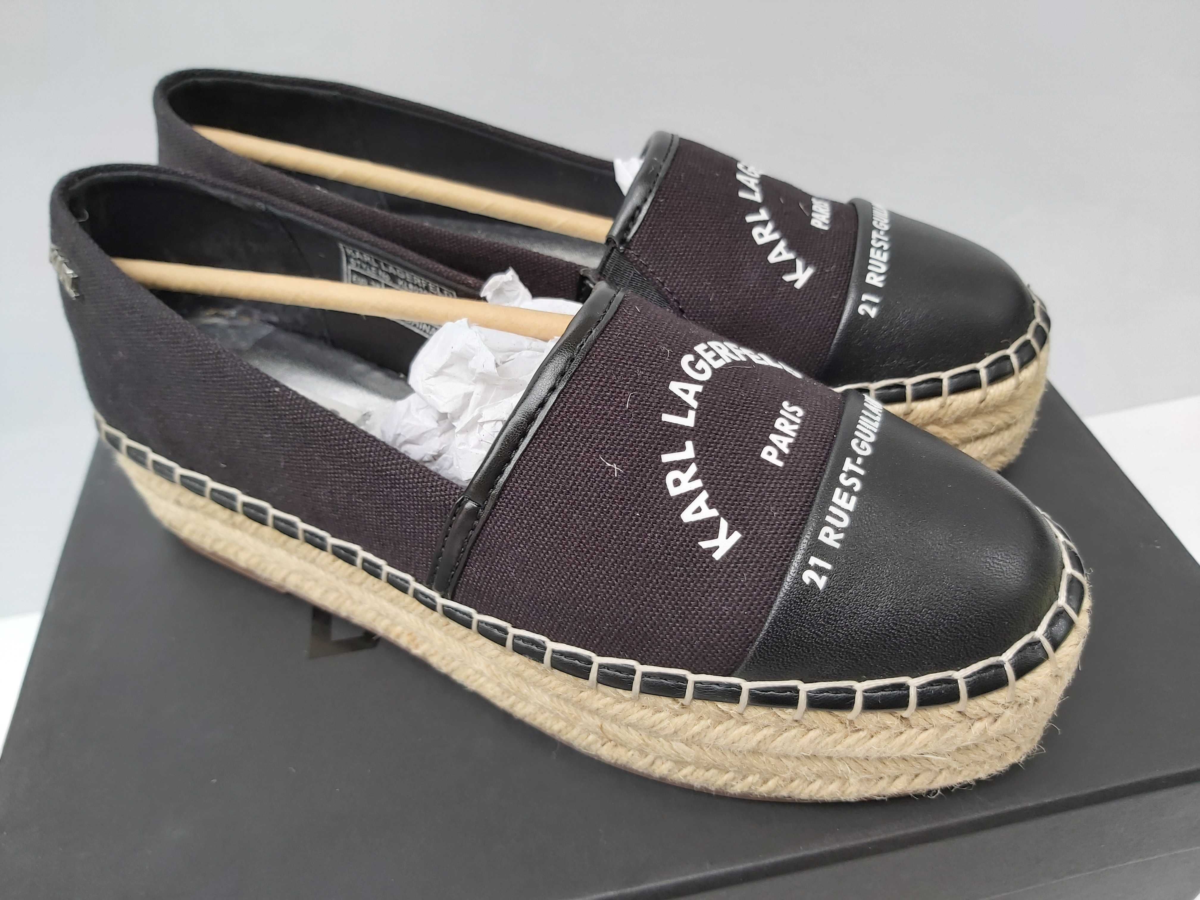NOWE buty KARL LAGERFELD espadryle rozmiar 38 mokasyny