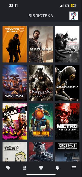 Продам акаунт Steam