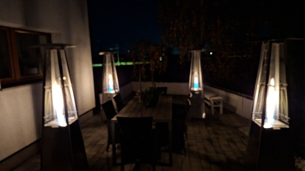 Parasol grzewczy gazowy.