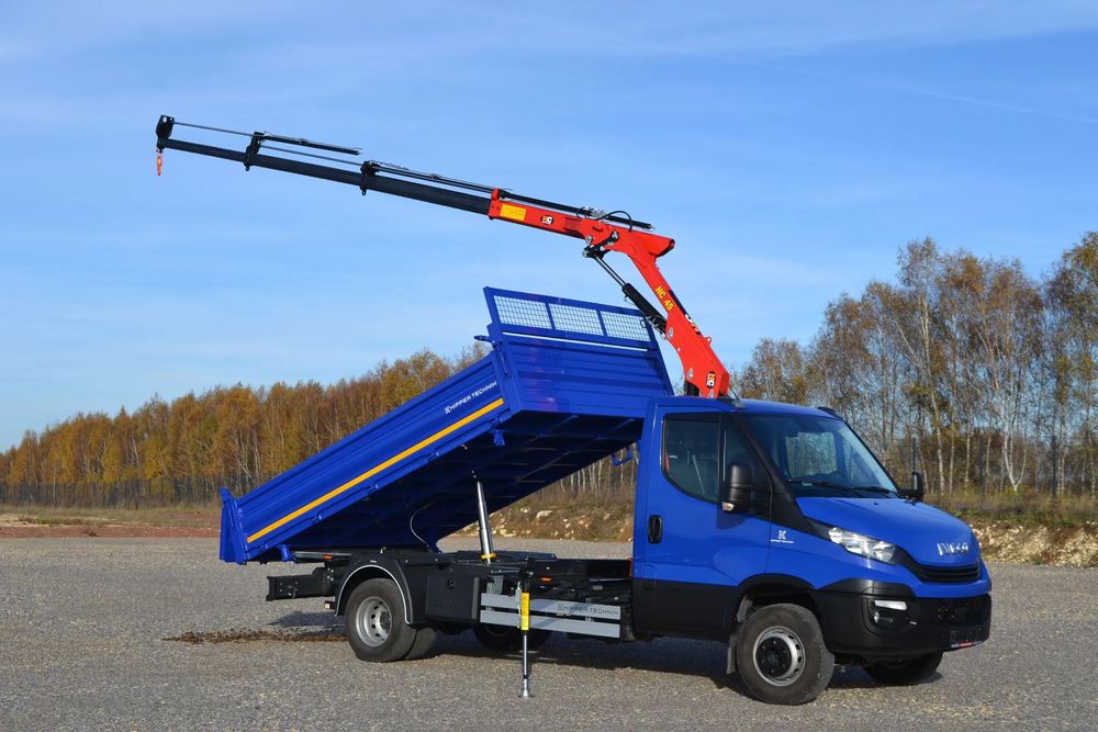 Iveco Daily 72C18 70C18 Nowy 3-stronny WYWROT Kiper Wywrotka Nowy HDS Żuraw HC 45A3 Dźwig Fassi F40  72-180 70-180 65C 50C 35C SALON PL Niski Przebieg SUPER STAN