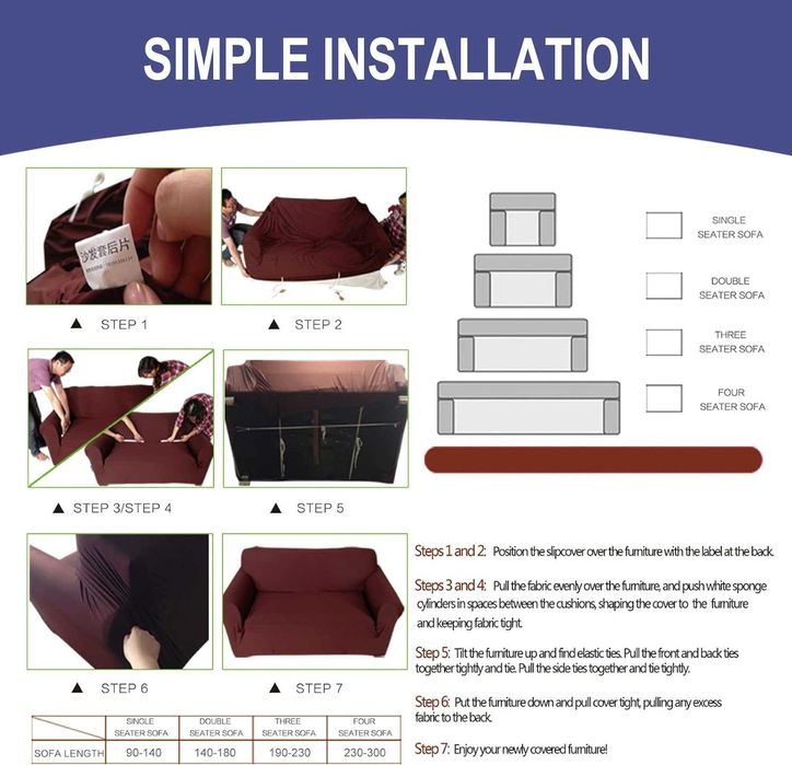 Nowy pokrowiec na sofę czteroosobową/ narzuta 230-300cm kremowy !1647!