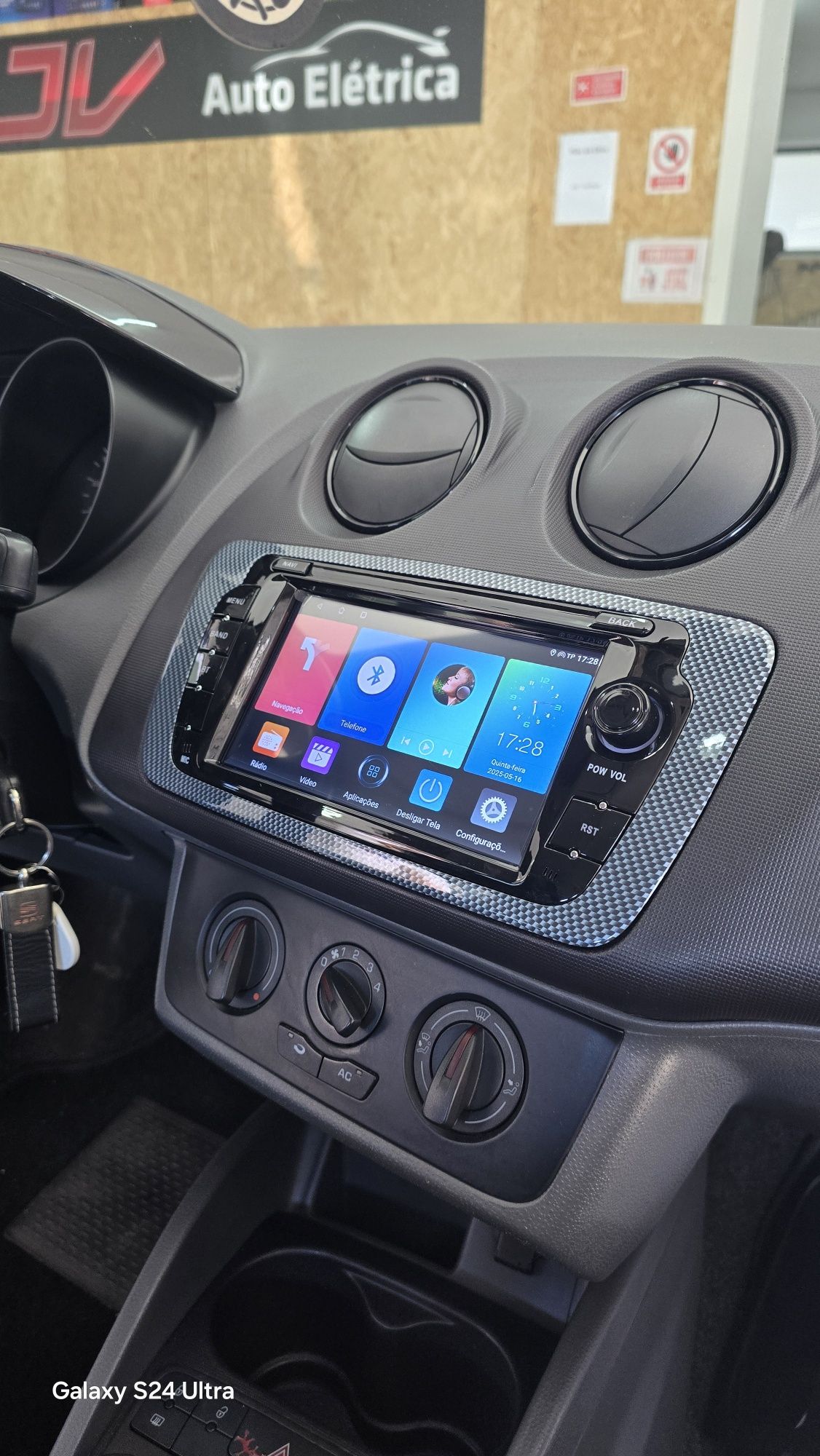 Rádio Seat Ibiza 6J Android 13 com GPS (Novo)