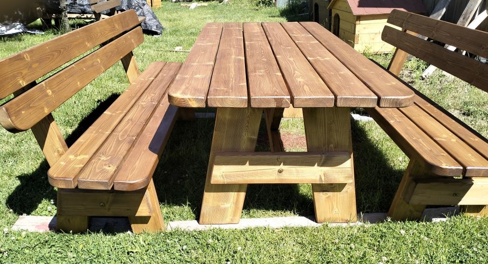 Meble ogrodowe świerkowe(2m.imp.gratis)