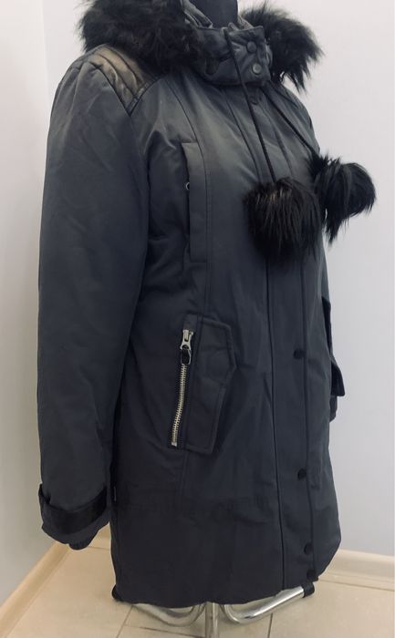 Khujo markowa kurtka / płaszcz Parka damska, grafit  Extra stan r. L i