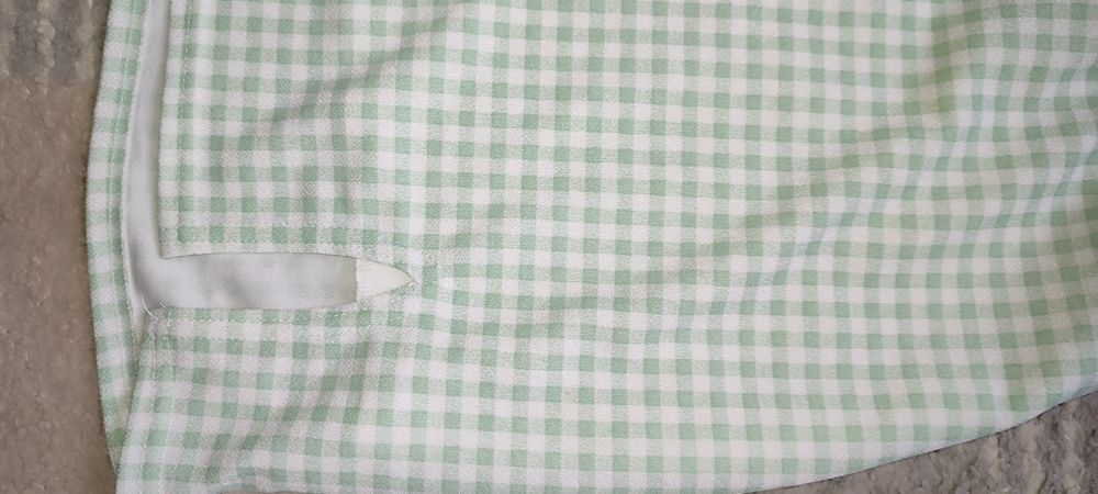 Missguided Gingham crop top i mini spódniczka komplet xxs