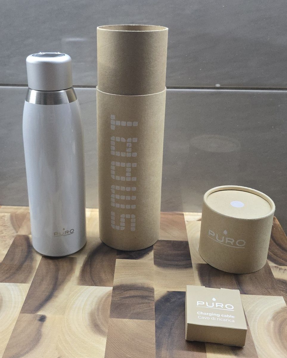PURO Butelka termiczna Smart Bottle 500 ml Inox biała