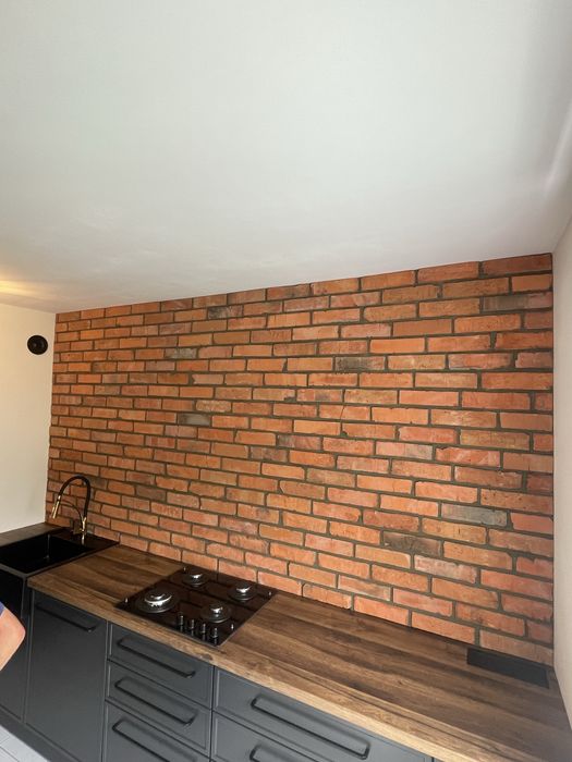 Płytki z cegły * cięta cegła * lico*MONTAŻ