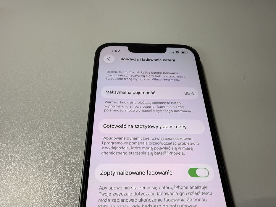 iPhone 13 256 GB Green/ Bez Rat/ Bateria 88%/Wroclaw sklep