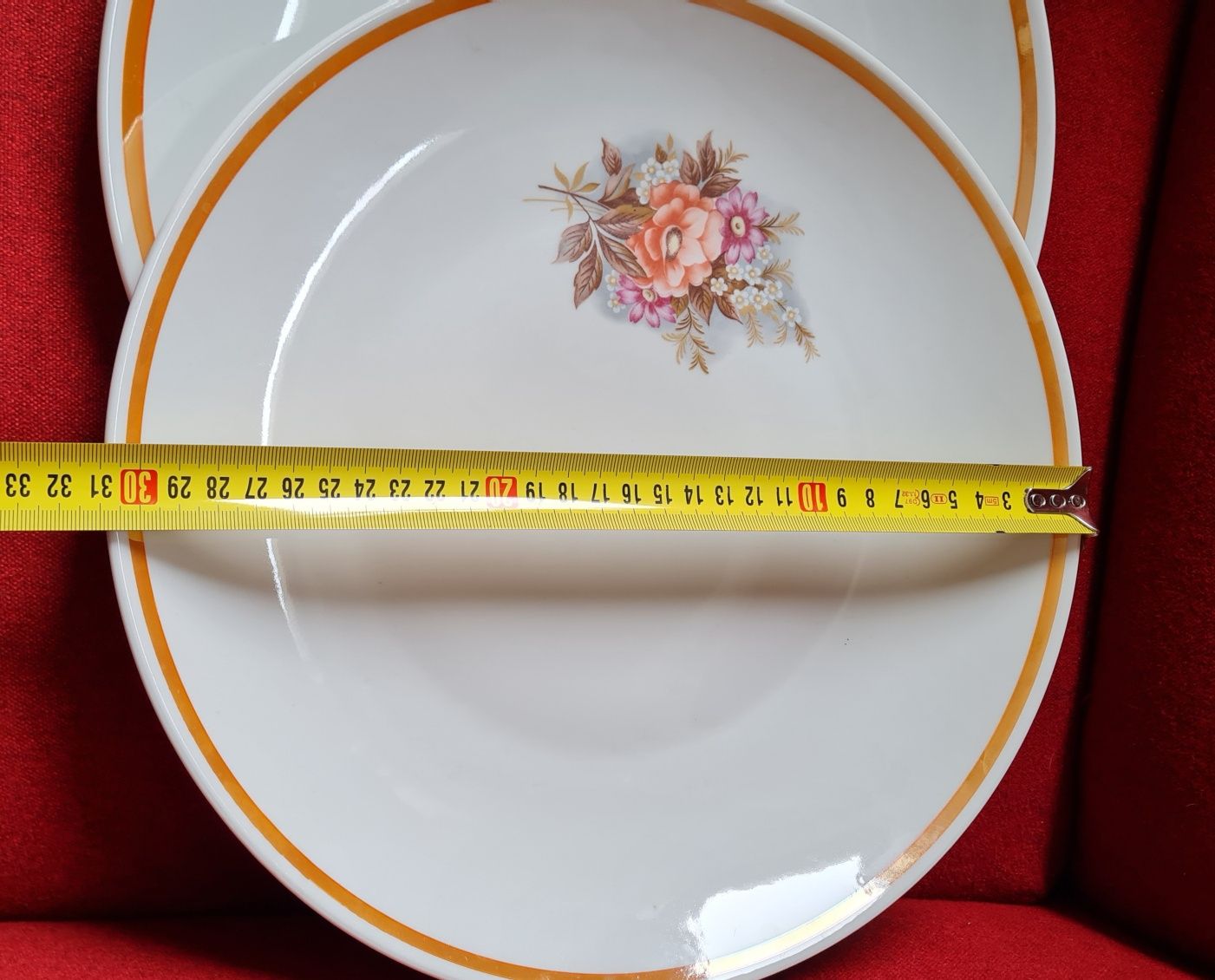 Dwa duże talerze ozdobne 31cm