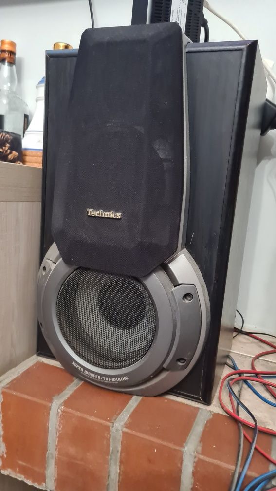 Technics zestaw Hi-Fi – wzmacniacz, CD, tuner, deck, kolumny + pilot