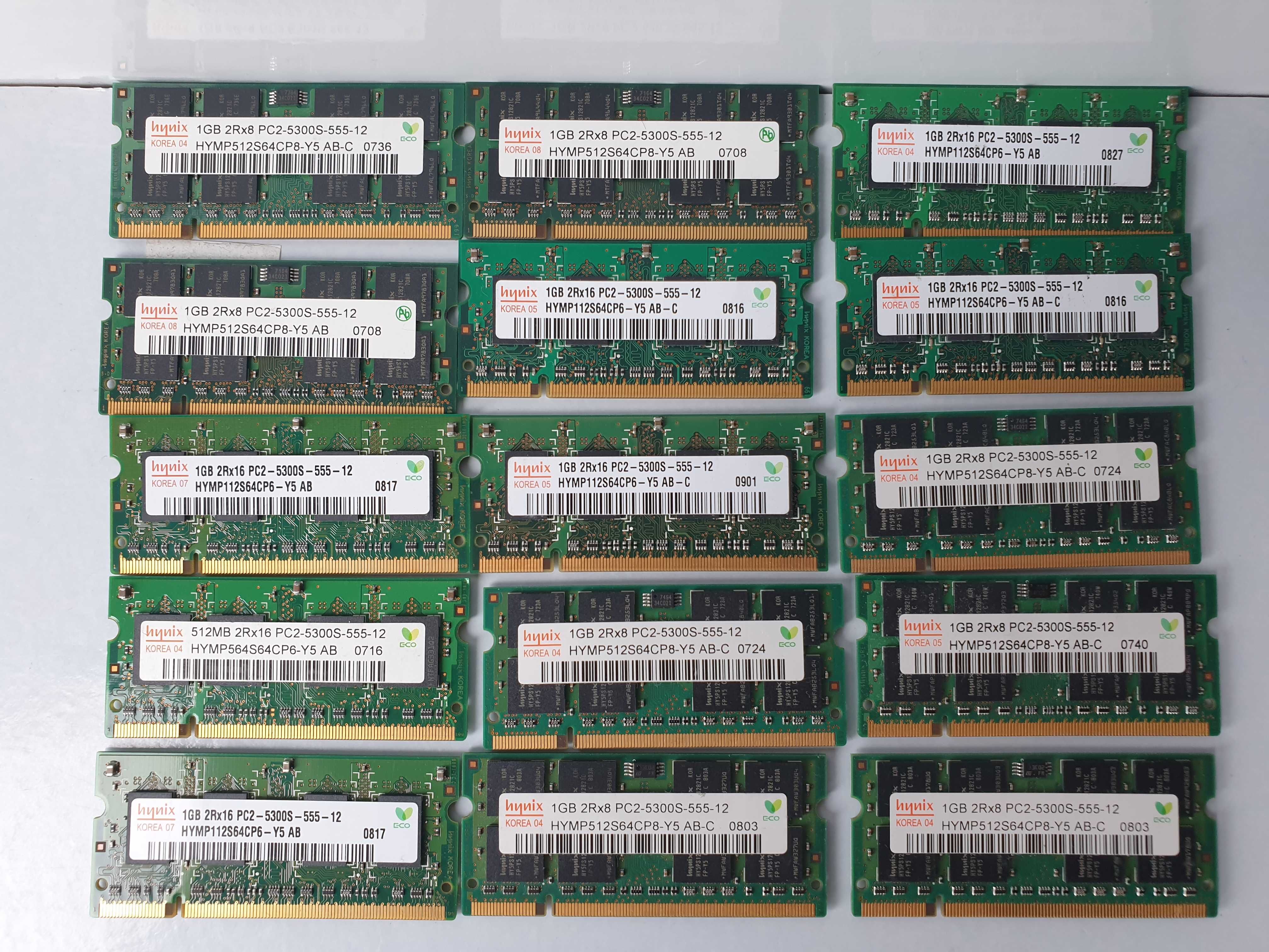 hynix 1gb 2rx16 pc2 5300s 555 12 DDR2