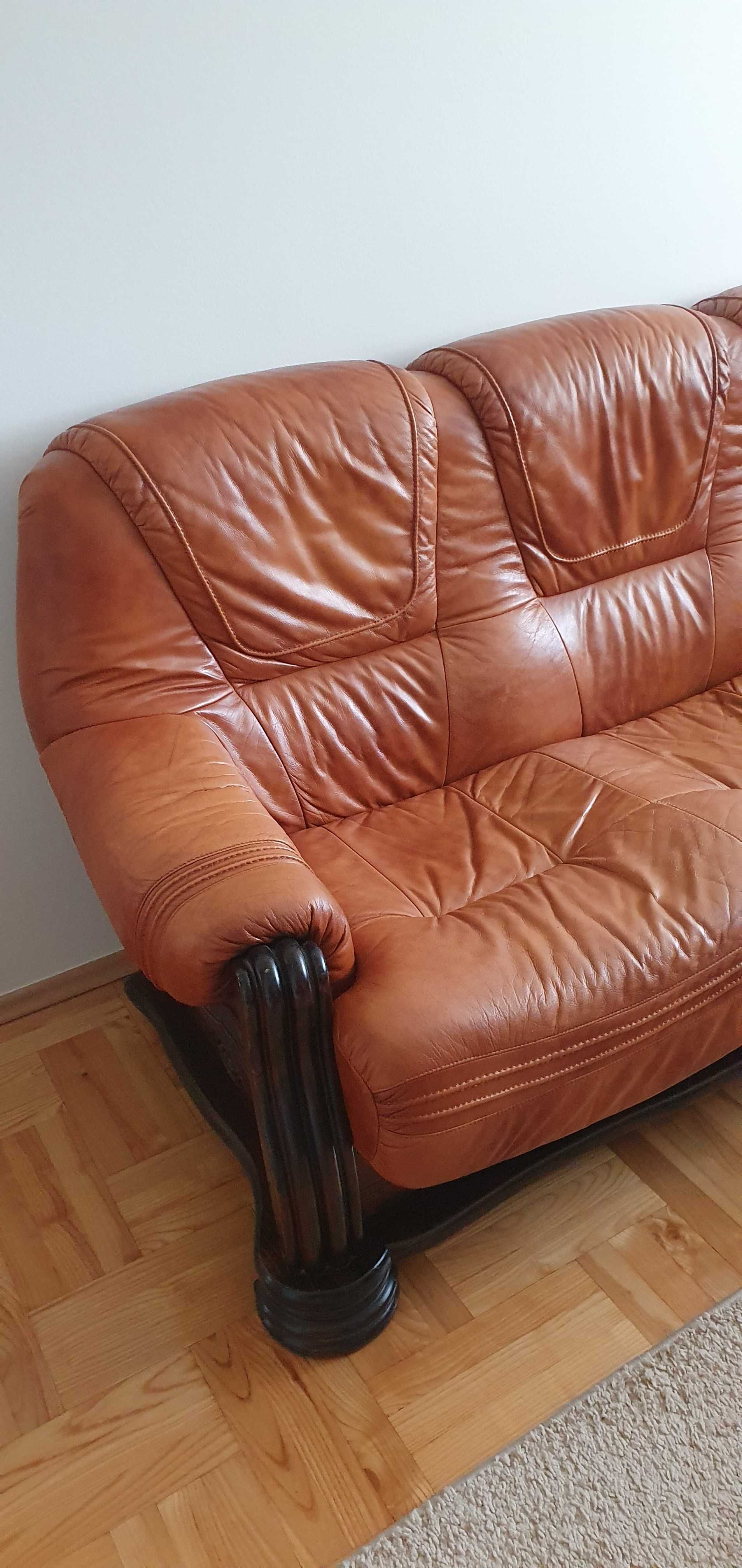 Skórzana kanapa Kler