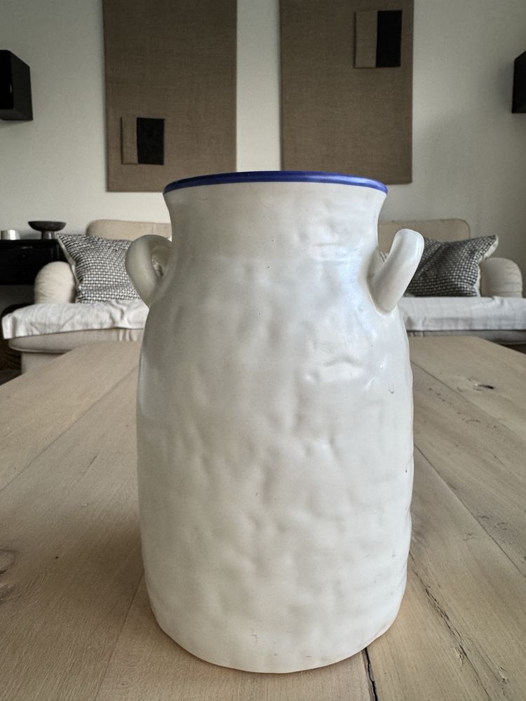 Wazon duży ceramiczny biały