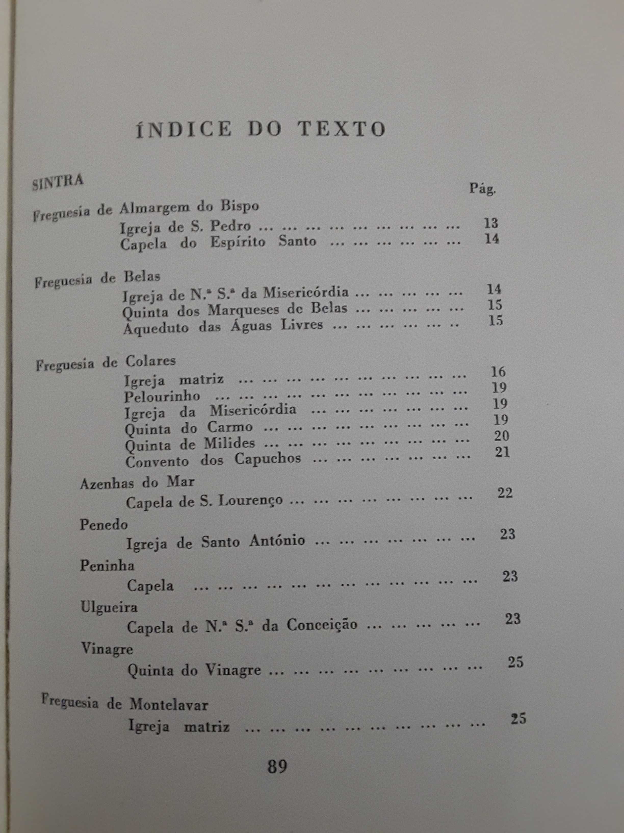 Monumentos Notáveis: Mafra, Loures, V. F. Xira-Sintra, Oeiras, Cascais