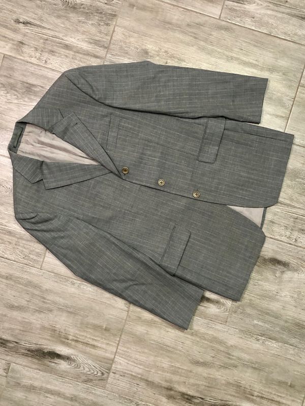Hugo Boss Wełniana Marynarka Męska w Paski r. 48